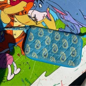 Vera Bradley clutch handbag wallet paisley pattern
